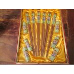 Coffret vintage 6 paire de baguette chinoise