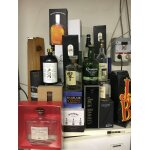 Collection de bouteille de whisky