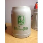 Collector , chope a biere bitburger pils , en gre lisse , 50 cl , cg174 * Collector , chope a biere bitburger pils , en gre lisse , 50 cl , cg174 *