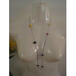 Collier sautoir boho boheme perles multicolore fait main