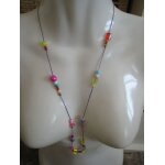 Collier sautoir boho boheme perles multicolore fait main