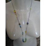Collier sautoir boho boheme perles multicolore fait main