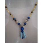Collier sautoir boho boheme perles multicolore fait main
