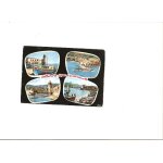 Collioure eglise vue generale aerienne l eglise et l chateau des templiers les barques de peche 1970 ...