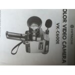 Color video camera vk - c600e vintage et magnetoscope vt - 6500e