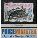 Congo. . 40f rpublique populaire du congo (brazzaville) locomotive a vapeur mikado 141 (1932) oblitr. ...