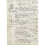 Contrat de mariage entre marc romain pine desgranges n�gociant de lyon et fran�oise aurore perrey 23 ...