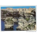 Corse bonifacio la vieille ville couronne une falaise abrupte¿carte postale falaise postcard 1990 ak Corse bonifacio la vieille ville couronne une falaise abrupte¿carte postale falaise postcard 1990 ak
