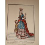 Costumes et modes d'autrefois - dame en habit de velours Costumes et modes d'autrefois - dame en habit de velours
