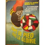 Coups de pied vers la gloire - 1974 - affiche originale pliee 60 x 80 - football - documentaire