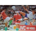Coupe du monde de football a mexico en 1986, michel platini pendant le match france - hongrie