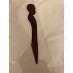 Coupe papier africain en bois