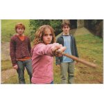 Cp   harry potter et le prisonnier d' azkaban : hermione menaant drago de sa baguette  .