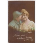 Cpa - 343 id�a - re�ois mes meilleurs baisers - photo de m. boulanger - (circul�e)