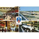 Cpa annee 1968 aeroport de paris orly - le hall - aire de stationnement - le point de rendez vous - la ...
