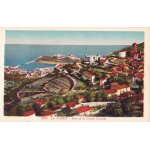 Cpa cote d'azur - la turbie - route de la grande corniche