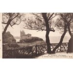 Cpa biarritz   le chateau basque a travers les tamaris