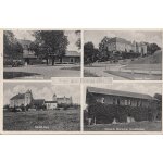 Cpa   gruss aus nennig, wies : bahnhof, schloss thorn, schloss berg, geb�ude r�mischer mosaikboden  , ...