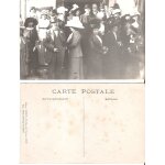 Cpa mariage femmes et hommes portant chapeau
