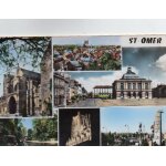 Cpa milieu xx eme siecle - en couleur - dentelee n 600 bis - saint omer - 62 - pas de calais - vues diverses ...