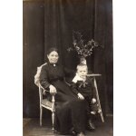 Cpa photo veritable vintage - personnages et auteur inconnus