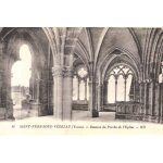 Cpa saint p�re sous v�zelay   dessous du porche de l'�glise