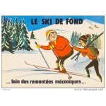 Cpm humour  le ski de fond. . . loin des remont�es m�caniques
