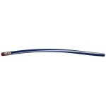 Crayon papier flexible souple ray� bleu et blanc avec gomme
