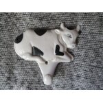 Crochet  vache  en c�ramique