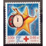 Croix rouge 1999 - etoile et tambour - horloge 3, 00 + 0, 60 (magnifique n 3288) neuf * * luxe (= sans ...