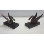 Cygnes serre - livres en régule Cygnes serre - livres en régule