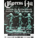 Cypress hill - concert belgique 1998 taille : 70x100cm - affiche - envoie roul�