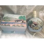 Decoration chambre enfant : bote a bijoux , a secrets pied de lampe assorti
