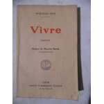 D�dicace envoi - marcelle prat - vivre - baron de rothschild 1922