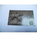 Dep 02 aisne carte ancien en noir et blanc saint quentin monument du 8 octobre bas relief gauche batail ...