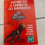 Dépliant jeu jurassic park hasbro Dépliant jeu jurassic park hasbro