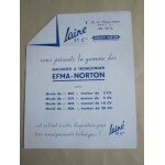D�pliant lain� et cie  machines a tron�onner efma - norton  (proc�d� pop up a l'int�rieur - 13x17 cm) ...