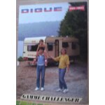 D�pliant / plaquette publicitaire de constructeur / concession: caravanes digue - gamme challenger - ...