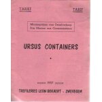 Depliant de ursus containers , 1957, Depliant de ursus containers , 1957,