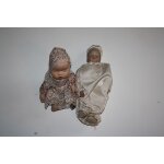 Deux poup�es en porcelaine