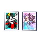 Deux stickers holographiques auchan 2023 disney 100 ans de magie pour compl�ter l'album ou le plaisir ...