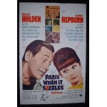 Deux tetes folles * paris when it sizzles * quine richard - film 1964 - affiche de cinema originale usa ...