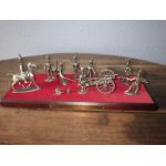 Dioramas complets : le canon gribeauval son equipe de tire d'artillerie a pied