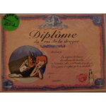 Diplome du roi de la drague 17x23cm, le regard de braise, des allures de dandy, edition du tonnerre