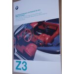 Documentation bmw z3 accessoires (en allemand bmw zubeh�r) - 15 pages - edition 1997