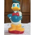 Donald duck - walt disney - figurine bouteille flacon vide pour gel douche - 24 cm - plastique