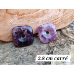 Donuts carr amthyste pierre minral lithothrapie