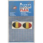 Drapeau de belgique   autocollant relief flexible