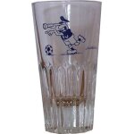 Dubouillon : verre a pastis publicitaire ( made in   italy   ) football / footballeur / joueur de foot ...