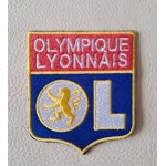 Ecusson brod� equipe de football de lyon olympique lyonnais 8x7cm thermocollant, pas besoin de couture ...